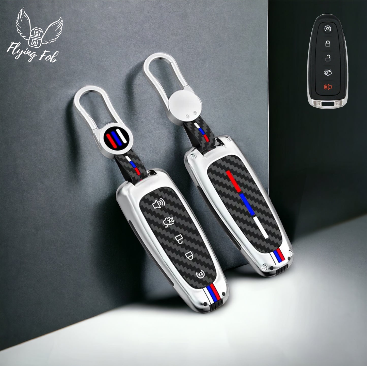 Car Key Fob Case Cover Shell for FORD C-MAX Edge Escape Expedition Explorer Flex Focus Taurus 5B for LINCOLN MKS MKT MKX Navigator 5B