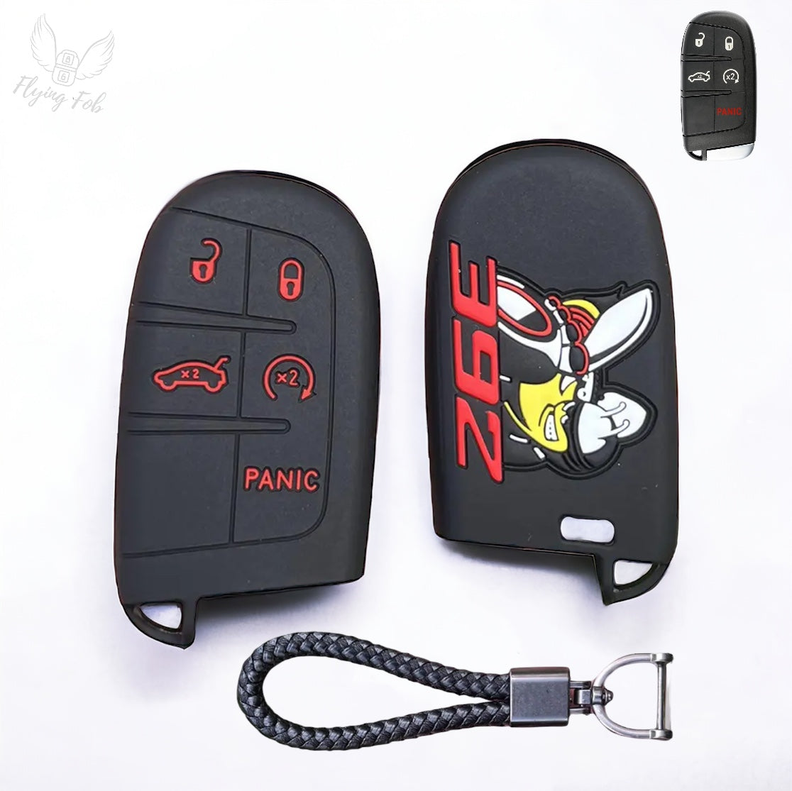 Car Key Fob Case Cover for Dodge Charger Challenger 39Z SCATPACK