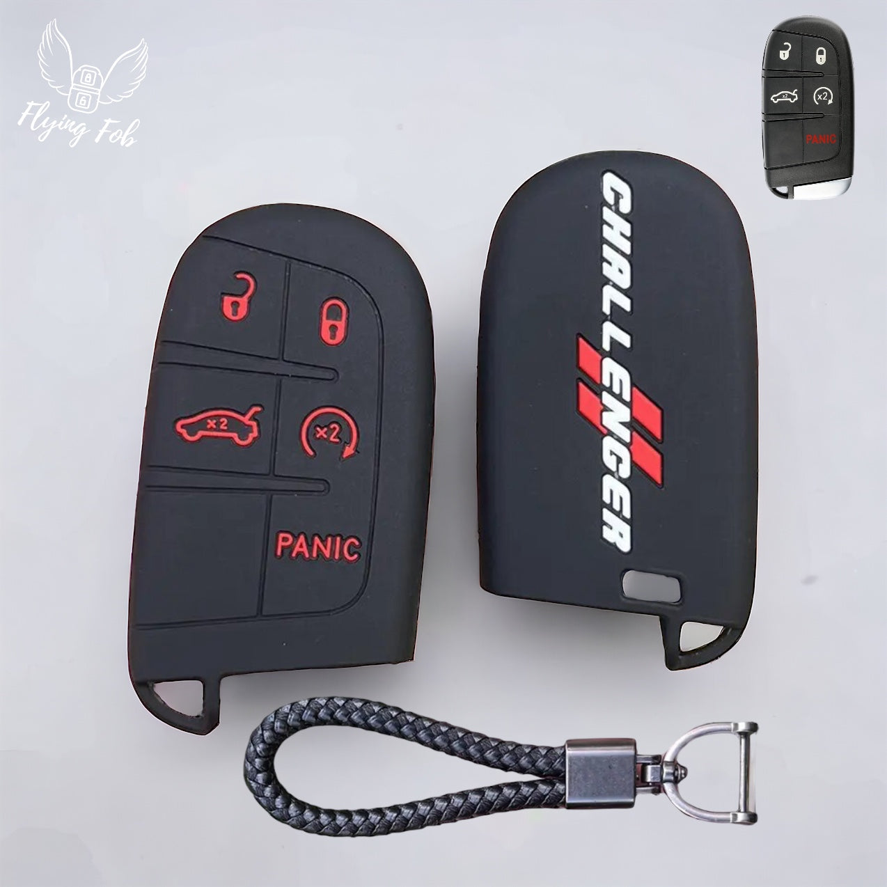 Car Key Fob Case Cover for Dodge Charger Challenger 39Z SCATPACK