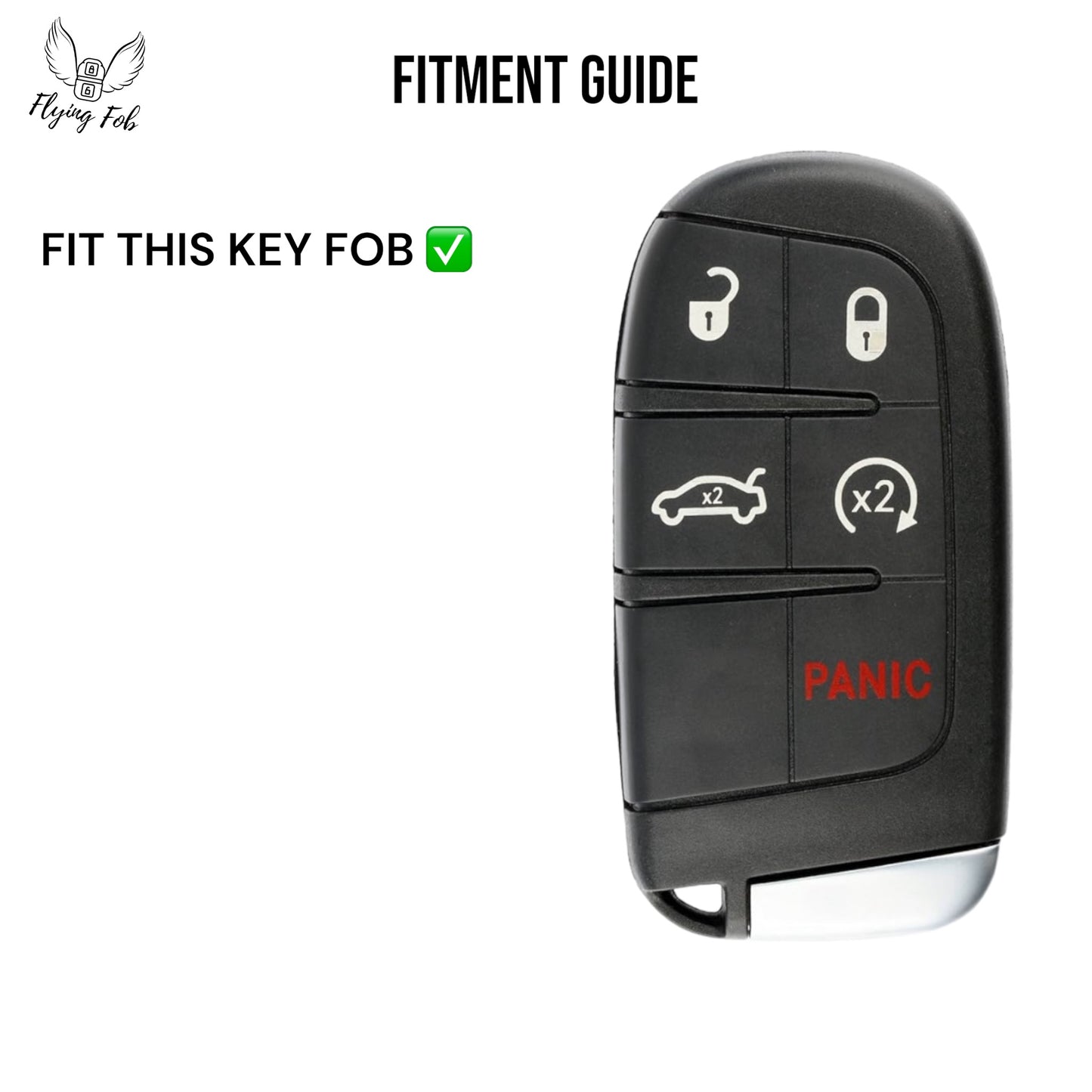 Car Key Fob Case Cover for Dodge Charger Challenger 39Z SCATPACK