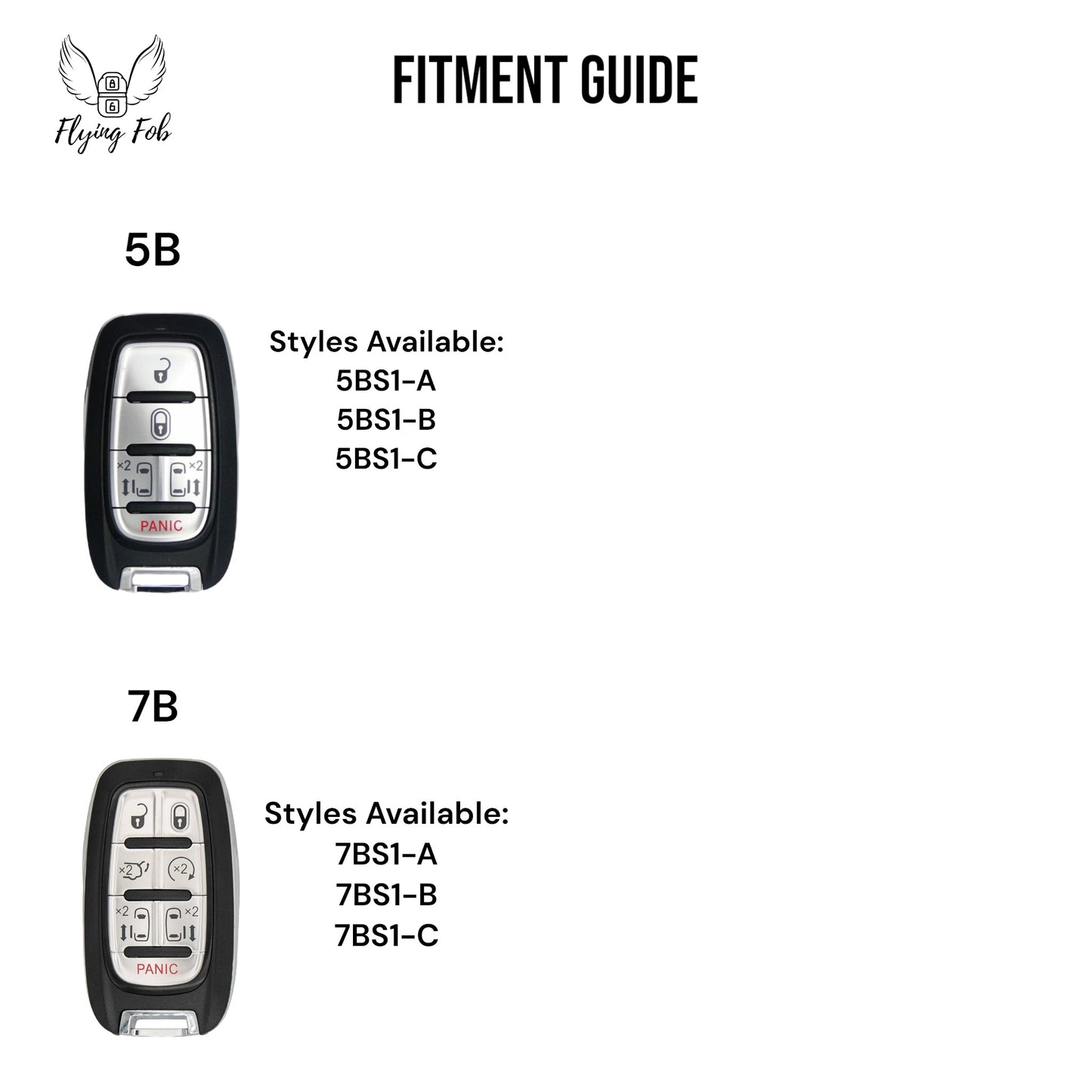 Handmade Genuine Leather Key Fob Case Cover for Chrysler Pacifica Voyager