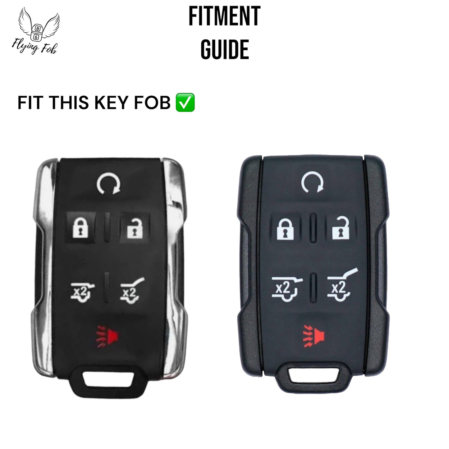 Car Key Fob Case Cover Shell for CHEVROLET Colorado Silverado Suburban Tahoe for GMC Canyon Sierra Yukon