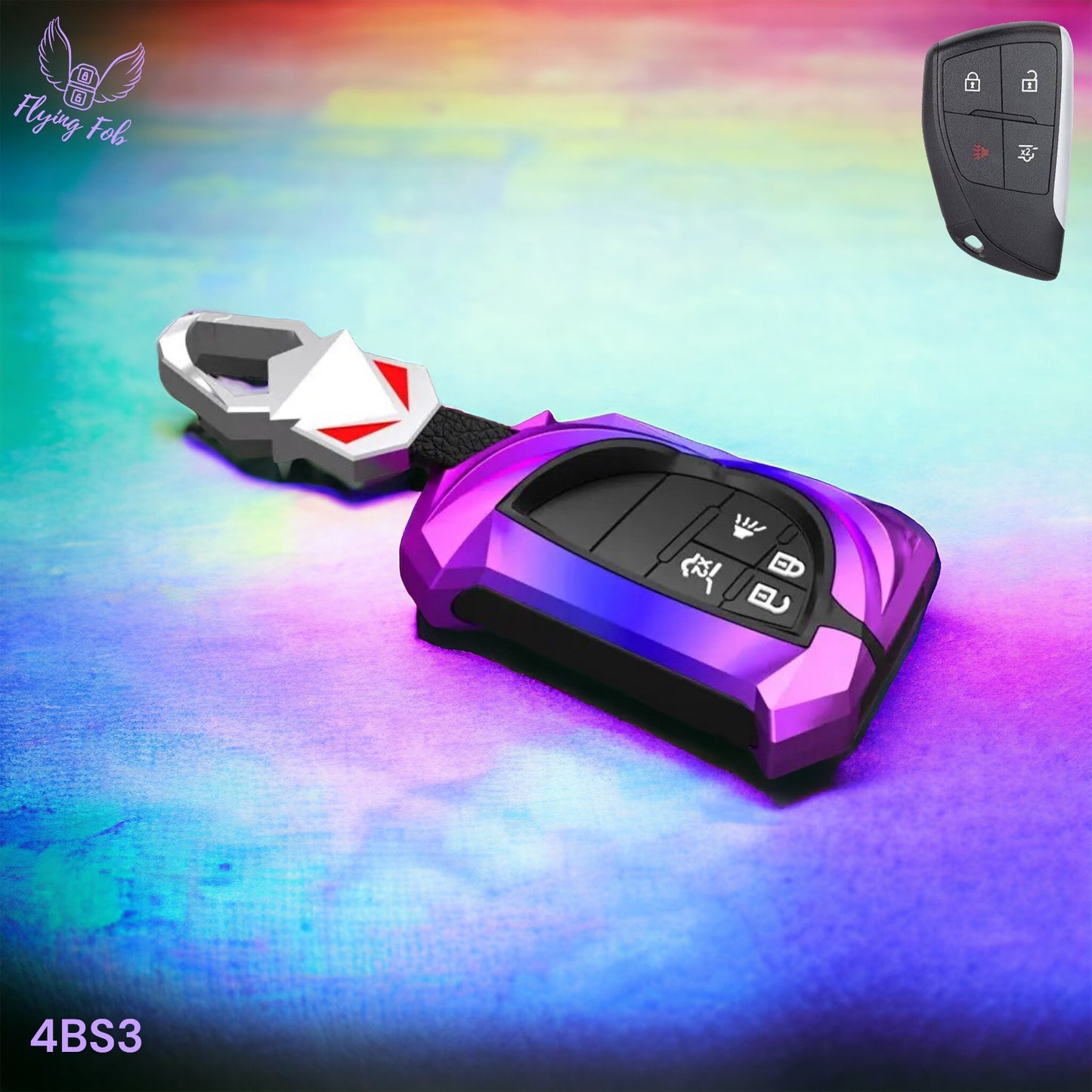 Car Key Fob Case Cover Shell for CHEVROLET Silverado Suburban Tahoe for GMC Yukon for BUICK Envision