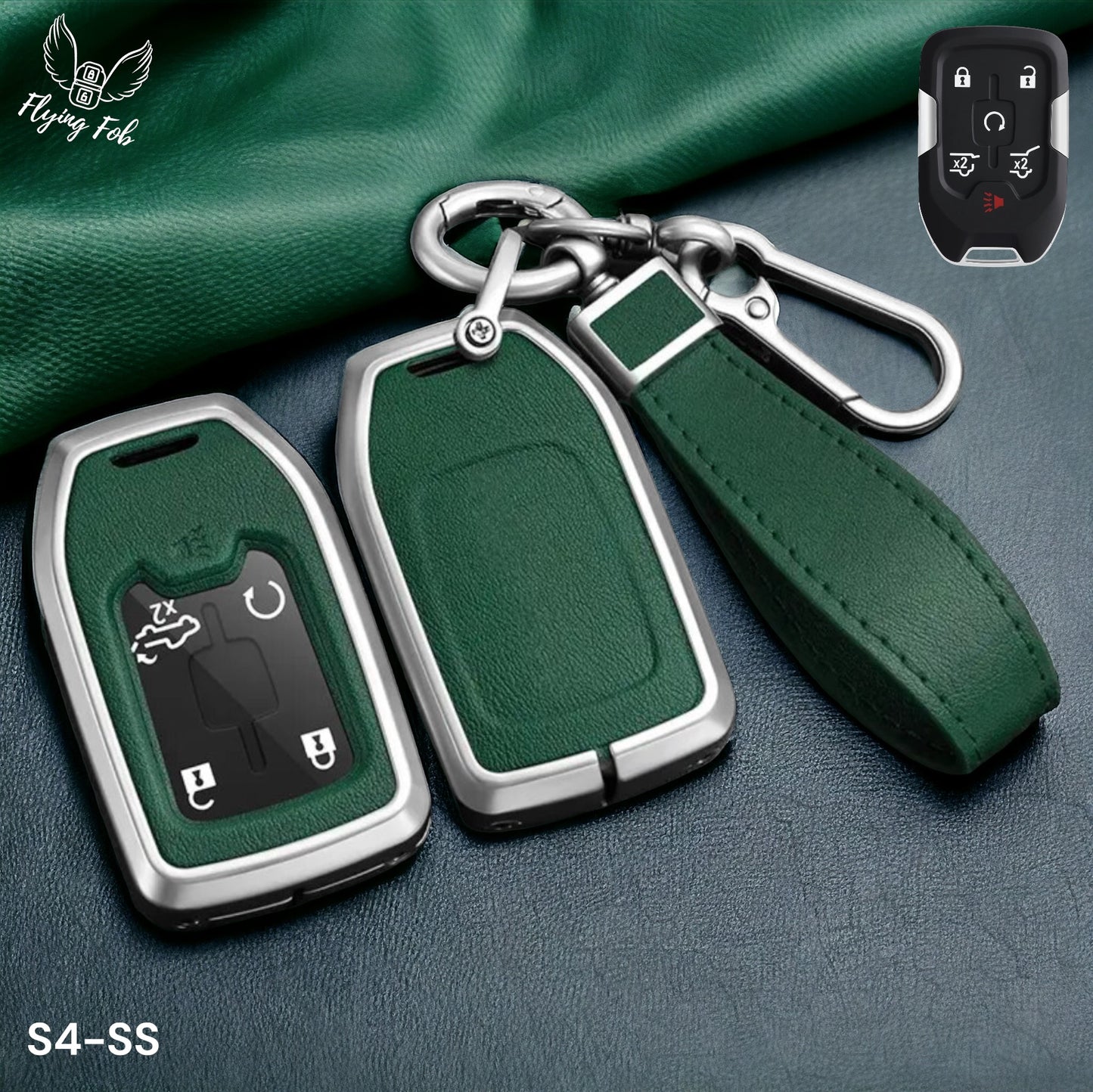 Car Key Fob Case Cover Shell for for CHEVROLET Silverado Suburban Tahoe for GMC Acadia Sierra Terrain Yukon