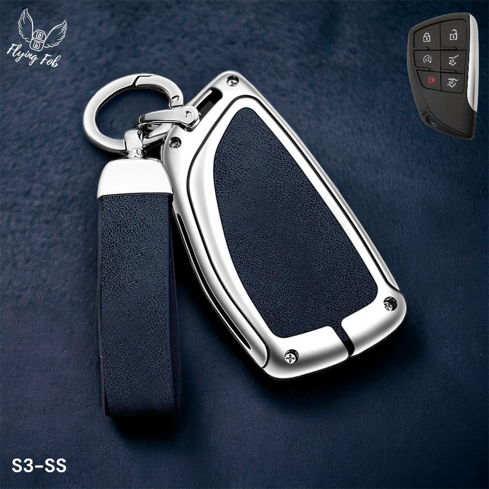 Luxury Car Key Fob Case Cover Shell for CHEVROLET Silverado Suburban Tahoe for GMC Yukon for BUICK Envision