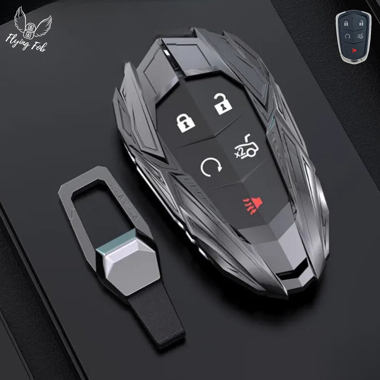Premium Car Key Fob Case Cover Shell for CADILLAC ATS CTS CT6 Escalade SRX XTS XT4 XT5 XT6
