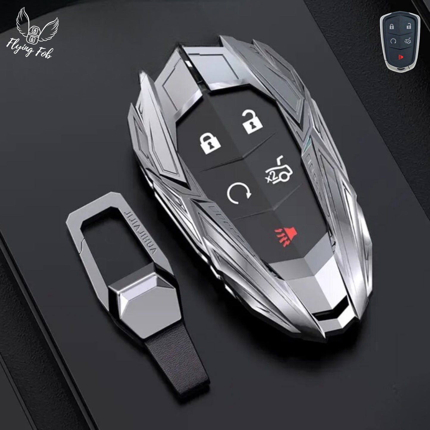 Premium Car Key Fob Case Cover Shell for CADILLAC ATS CTS CT6 Escalade SRX XTS XT4 XT5 XT6