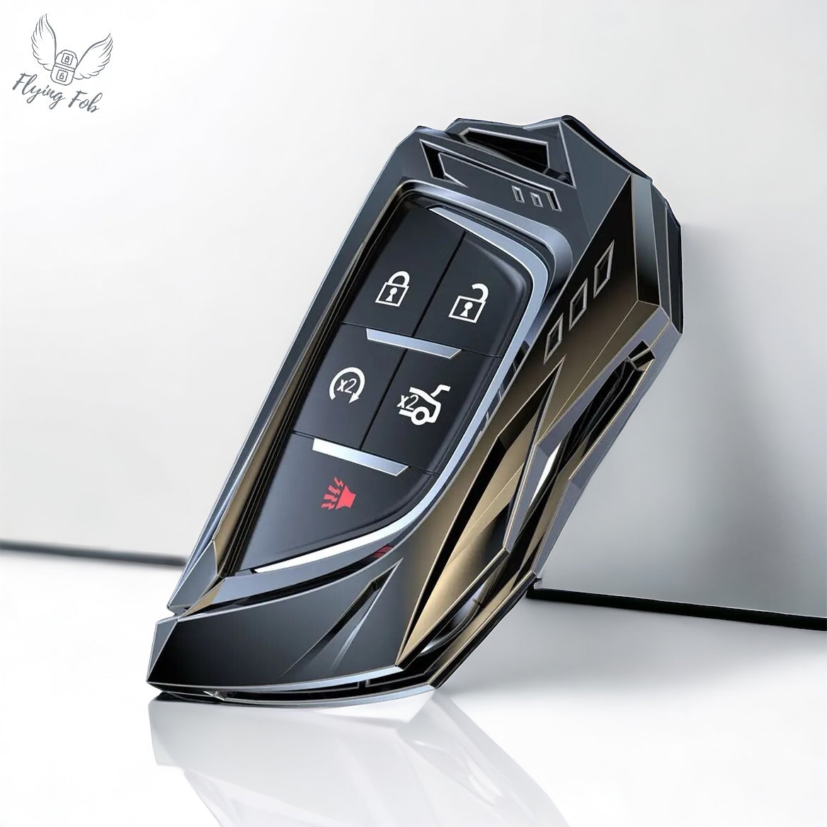 Premium Car Key Fob Case Cover Shell for CADILLAC CT4 CT5 Escalade LYRIQ for CHEVROLET CORVETTE 1LT 2LT 3LT C8 Stingray