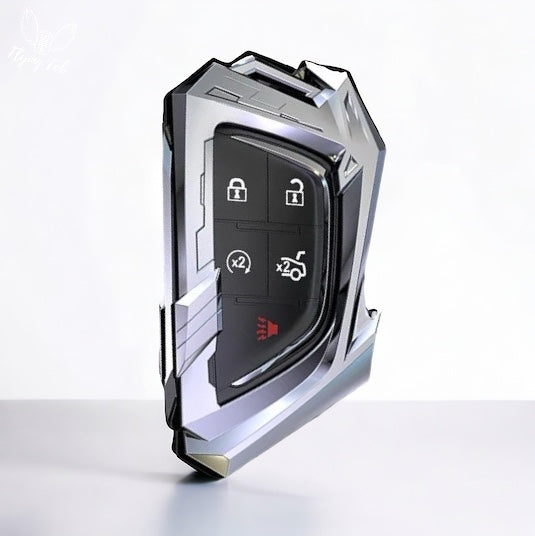 Premium Car Key Fob Case Cover Shell for CADILLAC CT4 CT5 Escalade LYRIQ for CHEVROLET CORVETTE 1LT 2LT 3LT C8 Stingray