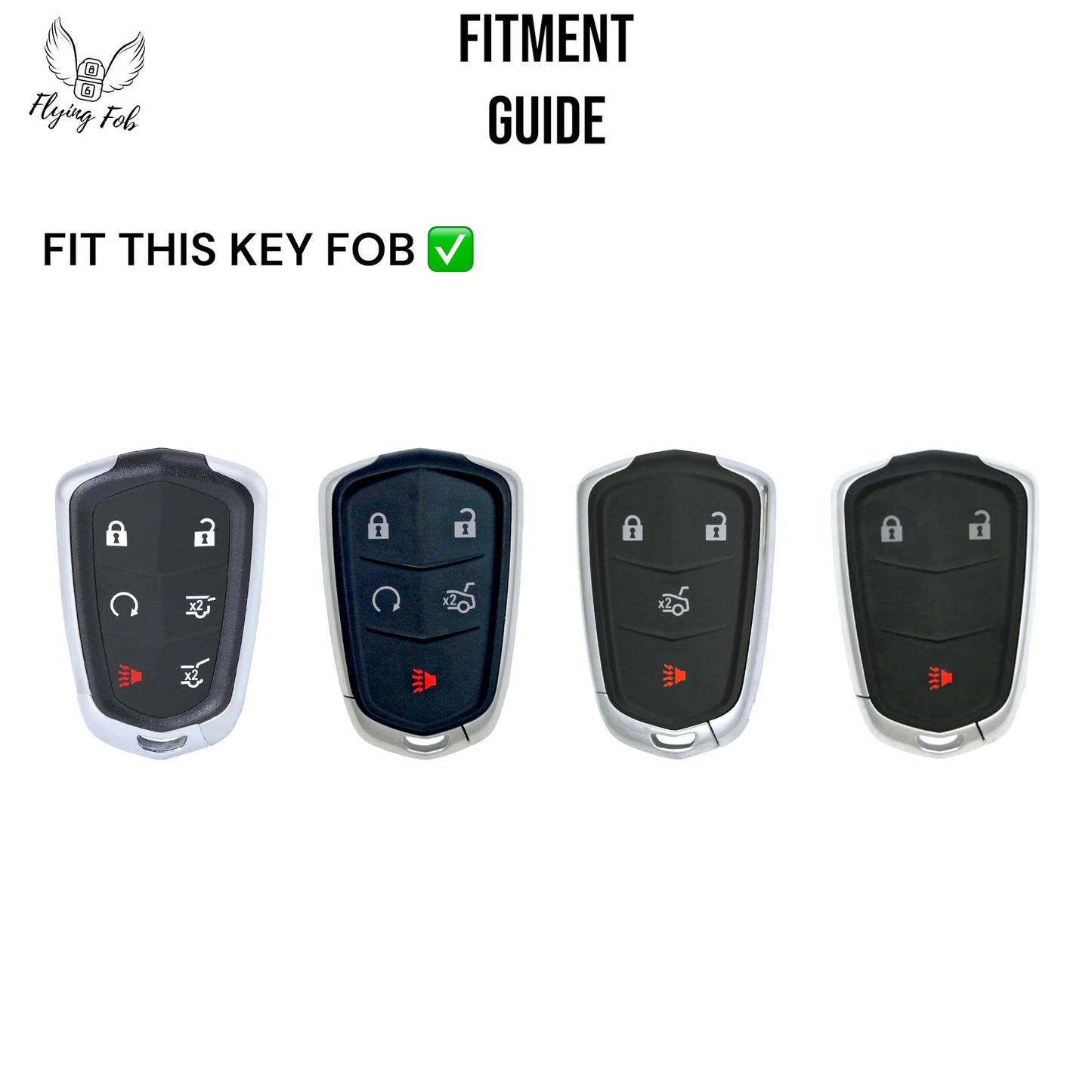 Premium Car Key Fob Case Cover Shell for CADILLAC ATS CTS CT6 Escalade SRX XTS XT4 XT5 XT6