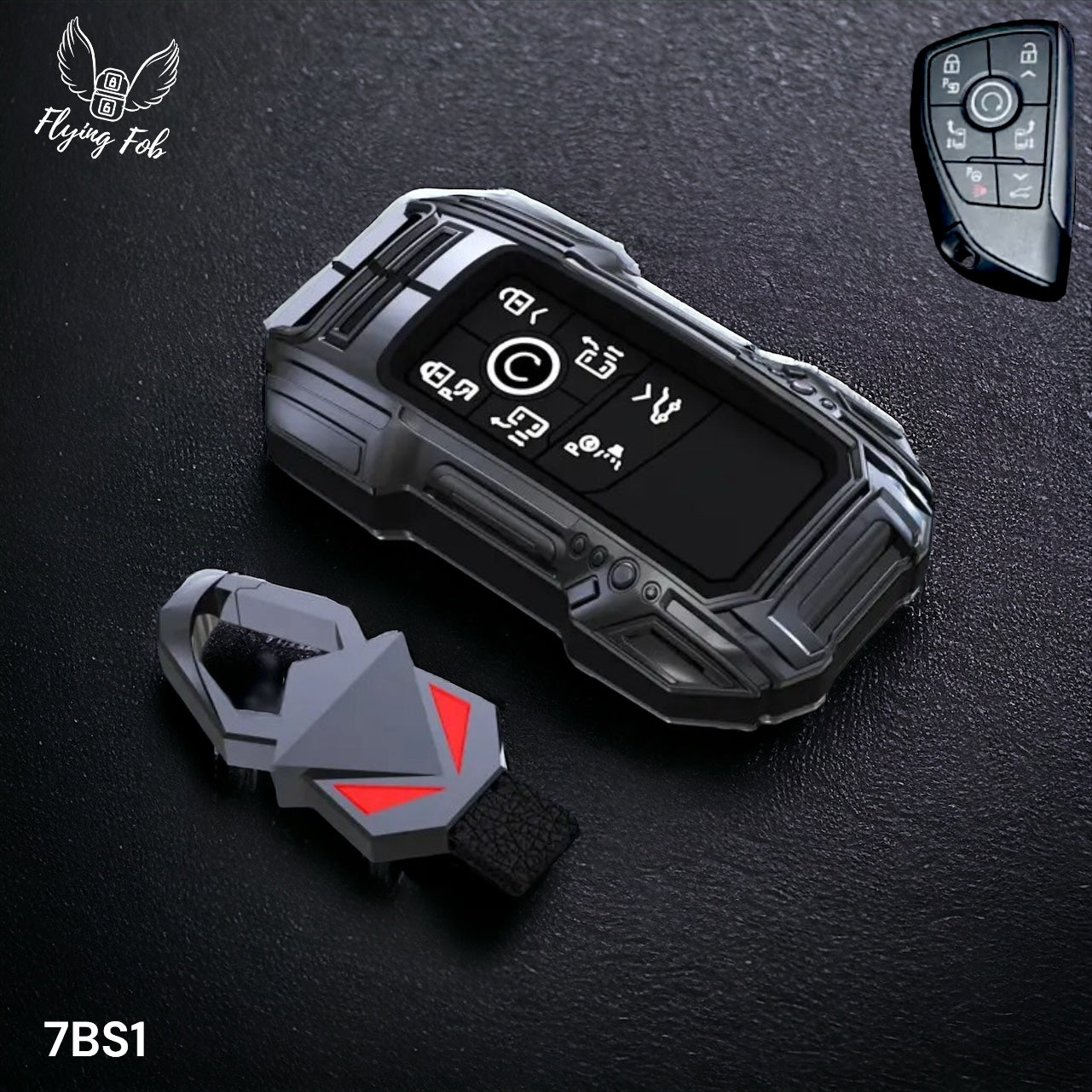 Car Key Fob Case Cover Shell for CHEVROLET Silverado Suburban Tahoe for GMC Yukon for BUICK Envision
