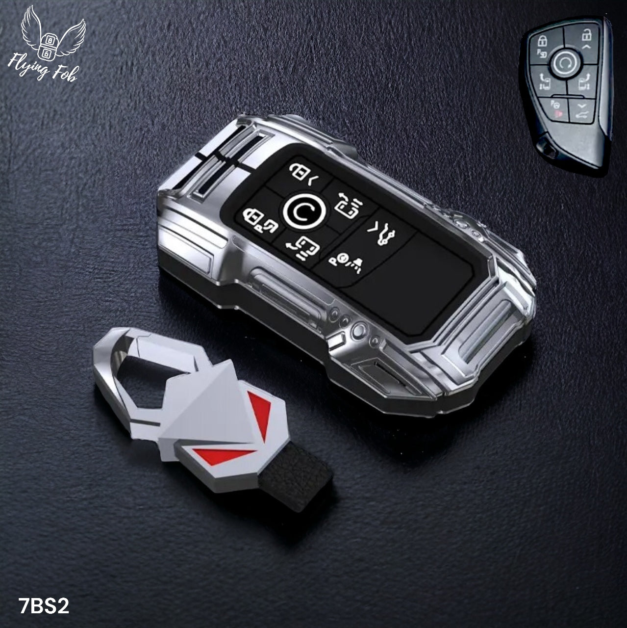 Car Key Fob Case Cover Shell for CHEVROLET Silverado Suburban Tahoe for GMC Yukon for BUICK Envision