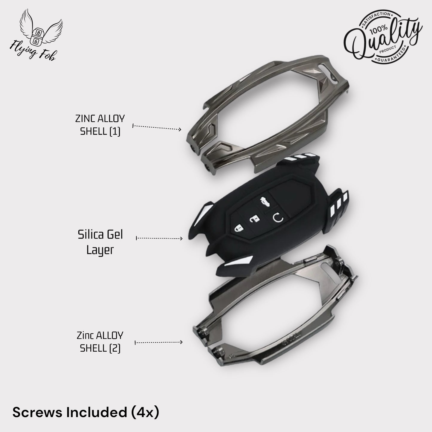 Car Key Fob Case Cover Shell for BUICK Enclave Encore Envision Envista LaCrosse Regal