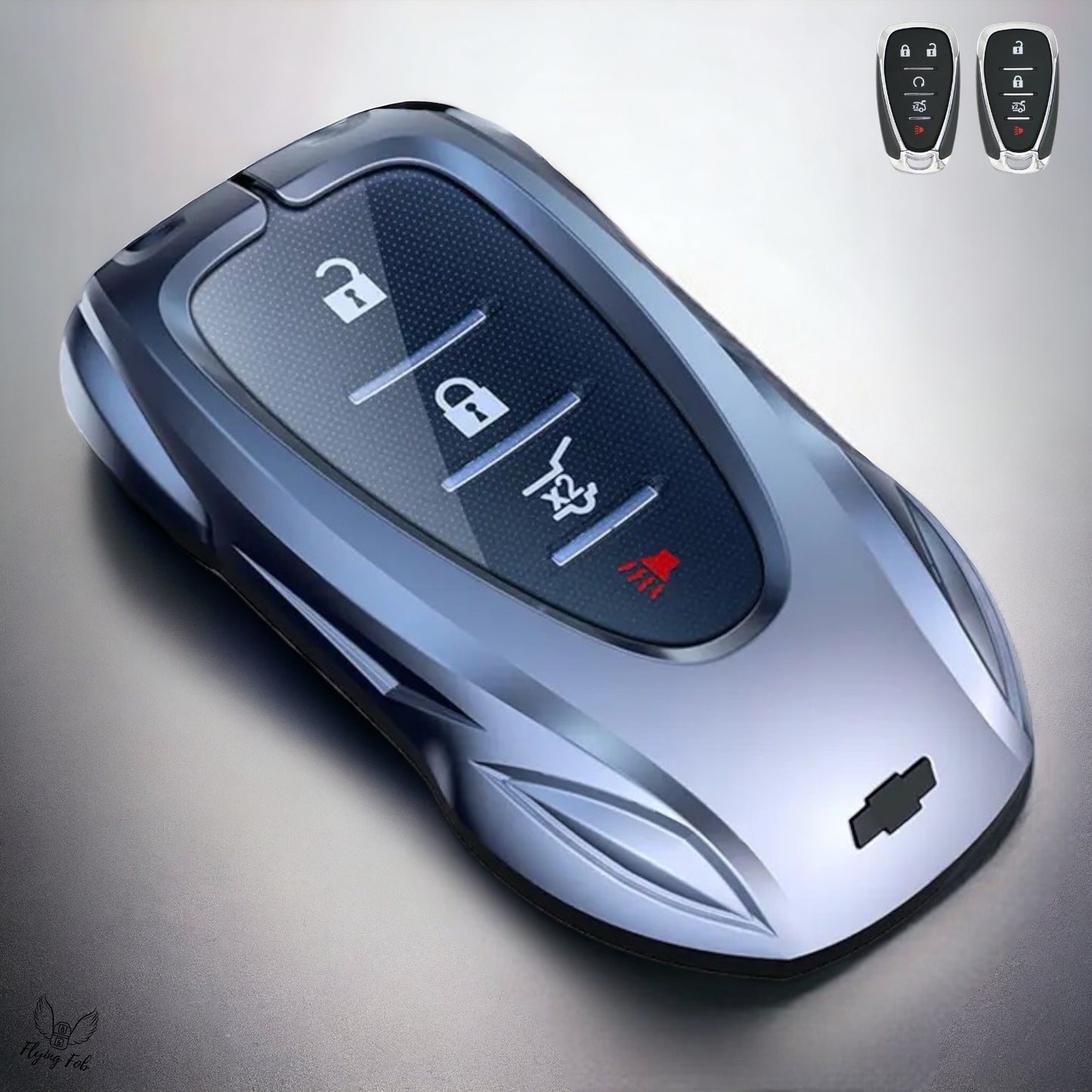 Premium Car Key Fob Case Cover Shell for CHEVROLET CHEVY Aveo Blazer Camaro Captiva Cruze Equinox Lova Malibu Sonic Hatchback Spark EV Trailblazer Traverse Trax Volt