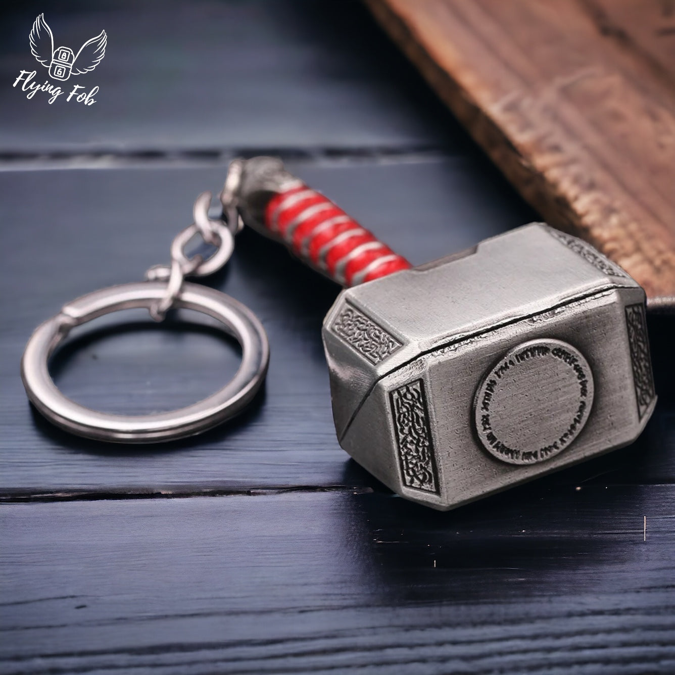 Thor Hammer Metal Keychain