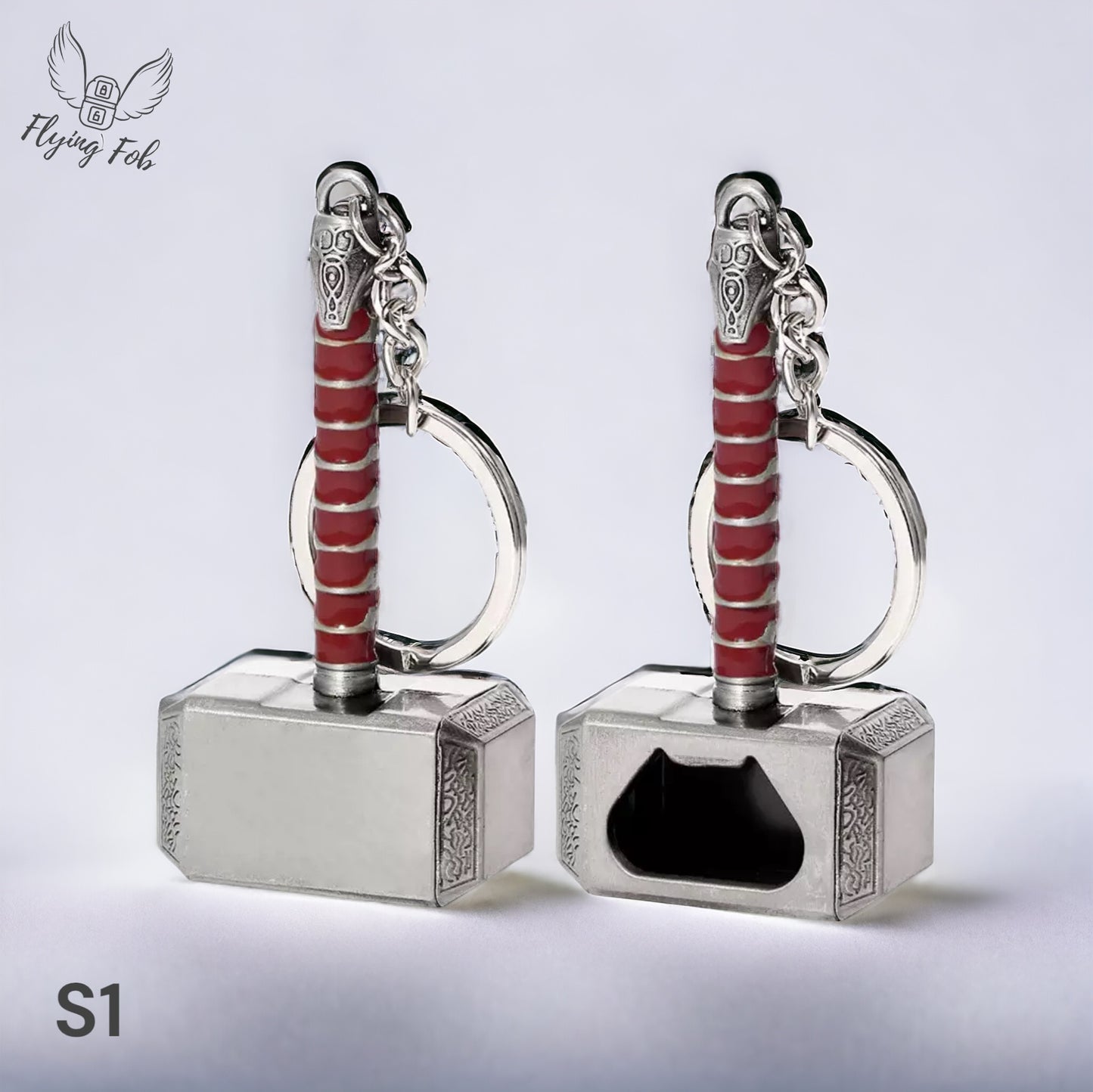 Thor Hammer Metal Keychain