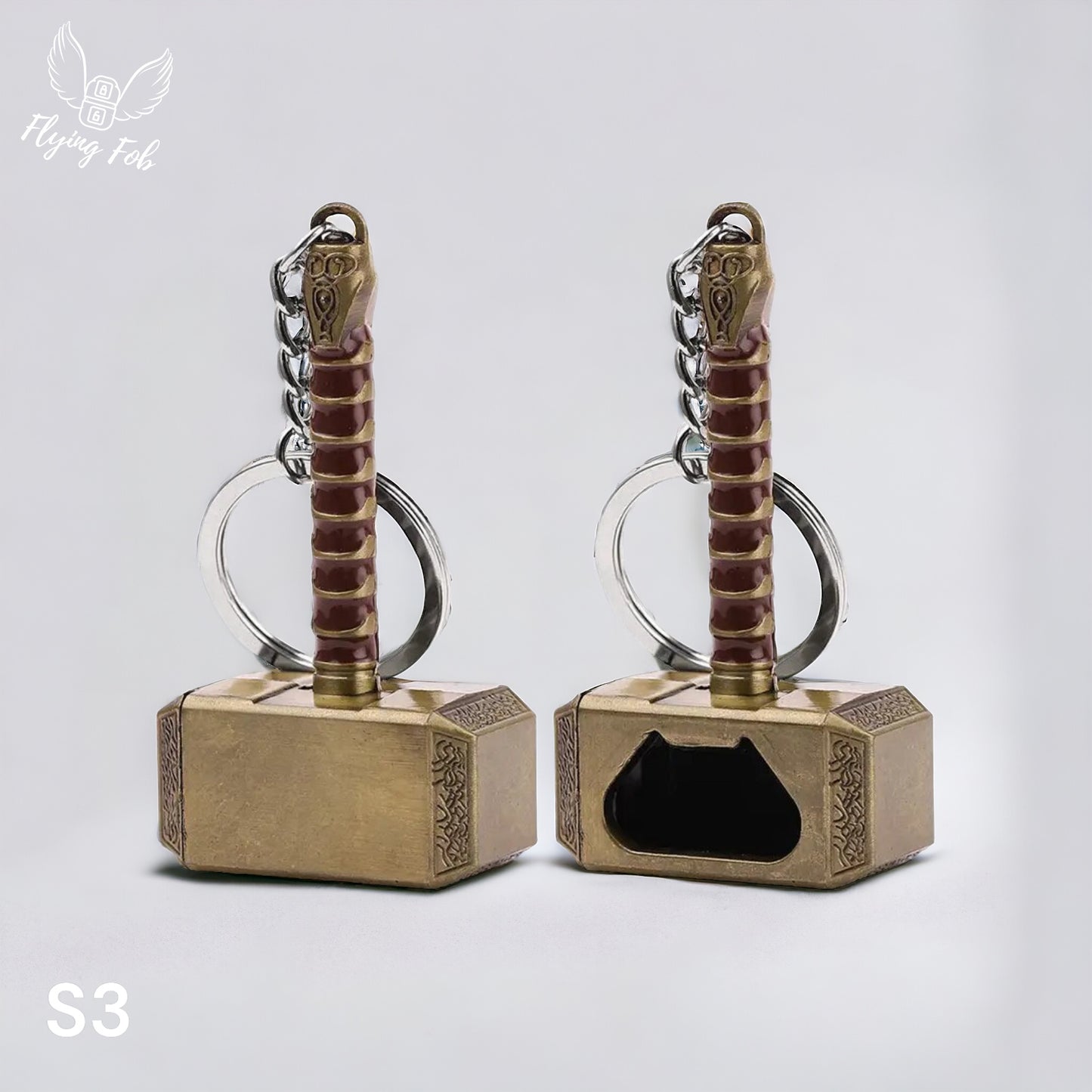 Thor Hammer Metal Keychain