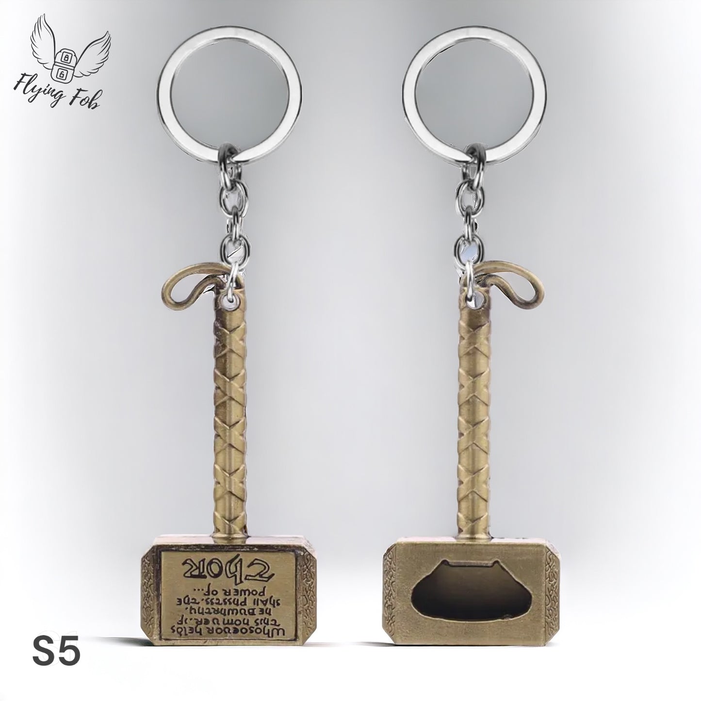 Thor Hammer Metal Keychain