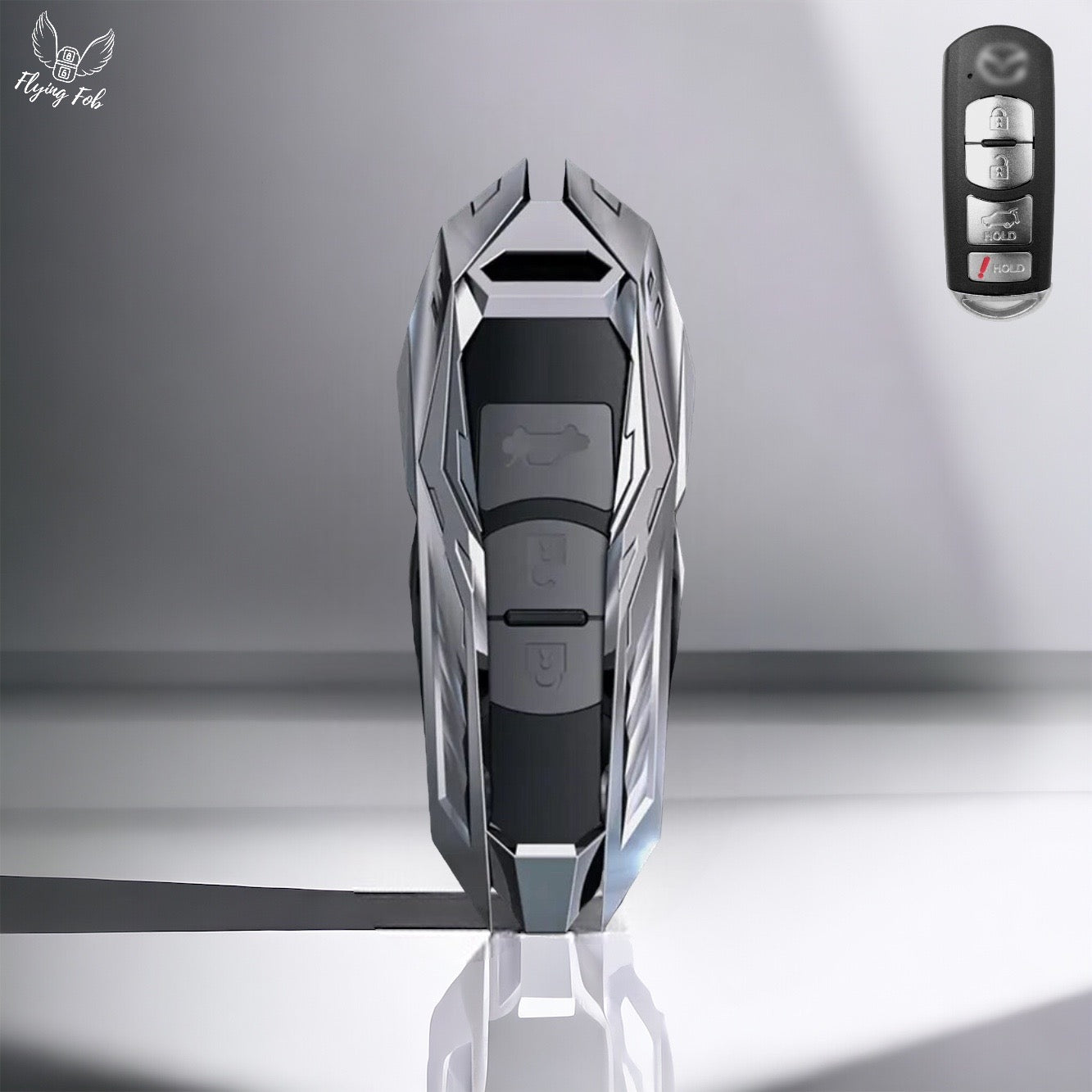 Premium Metal Alloy Car Key Fob Case Cover Shell for MAZDA 3 6 CX-3 CX-5 CX-9 MX-5 Miata