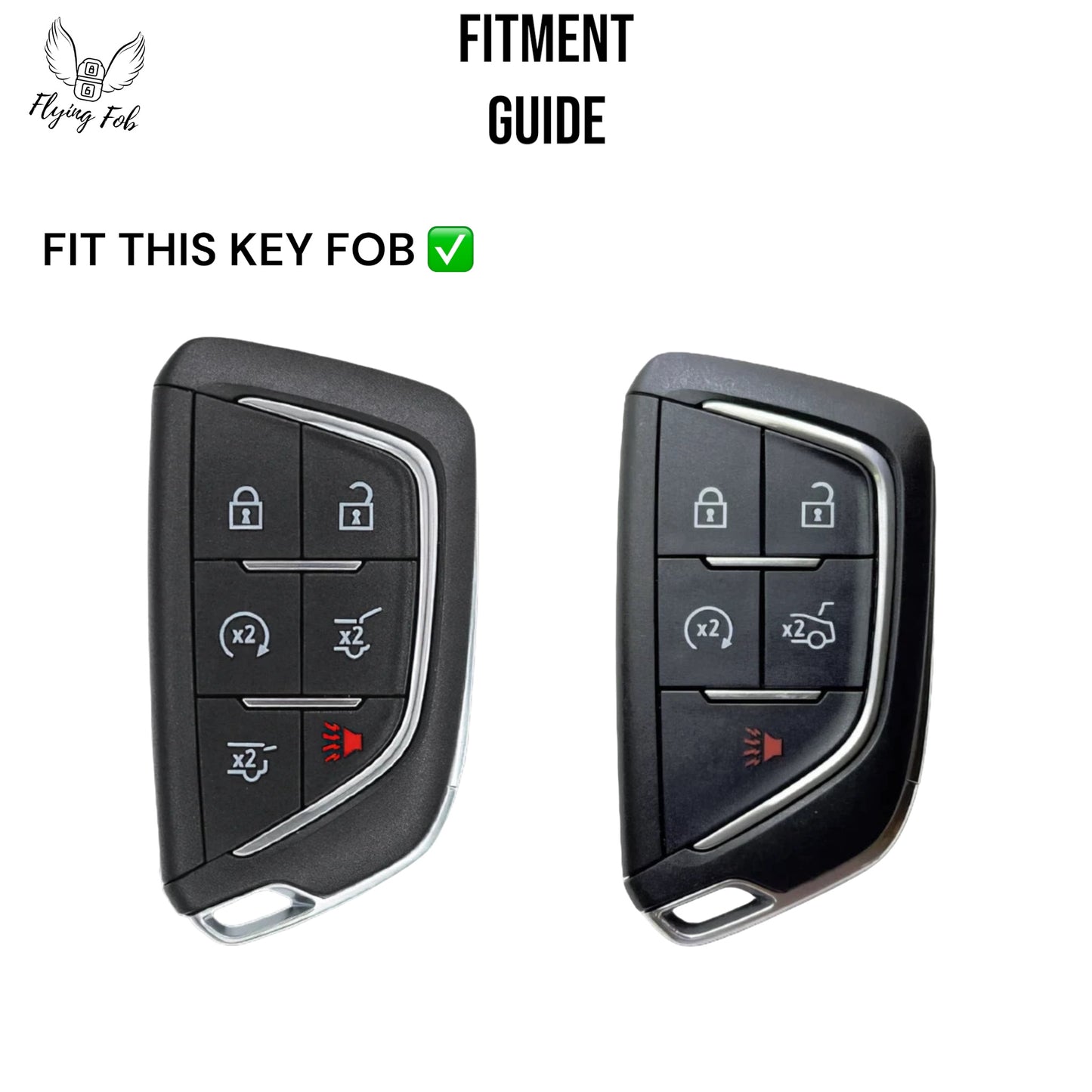 Premium Car Key Fob Case Cover Shell for CADILLAC CT4 CT5 Escalade LYRIQ