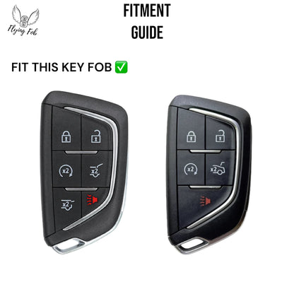 Premium Car Key Fob Case Cover Shell for CADILLAC CT4 CT5 Escalade LYRIQ