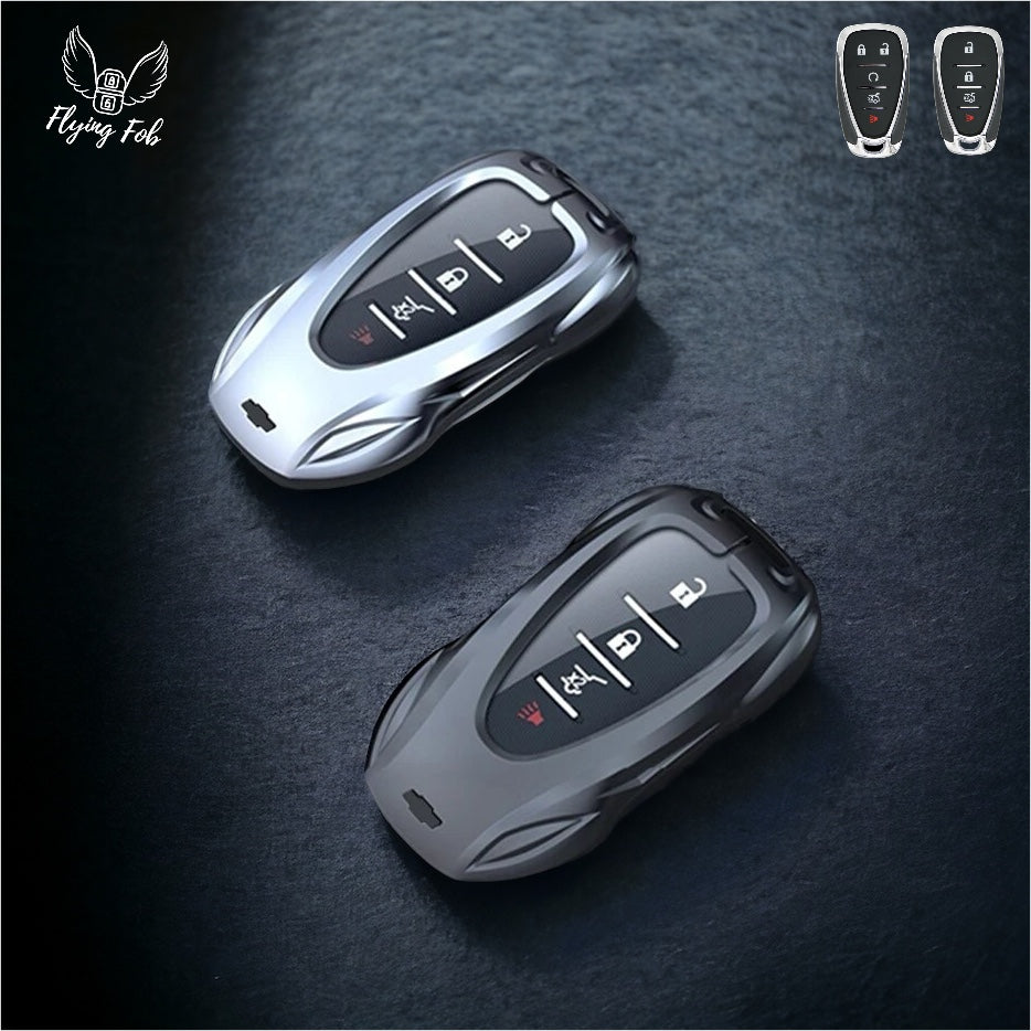 Premium Car Key Fob Case Cover Shell for CHEVROLET CHEVY Aveo Blazer Camaro Captiva Cruze Equinox Lova Malibu Sonic Hatchback Spark EV Trailblazer Traverse Trax Volt