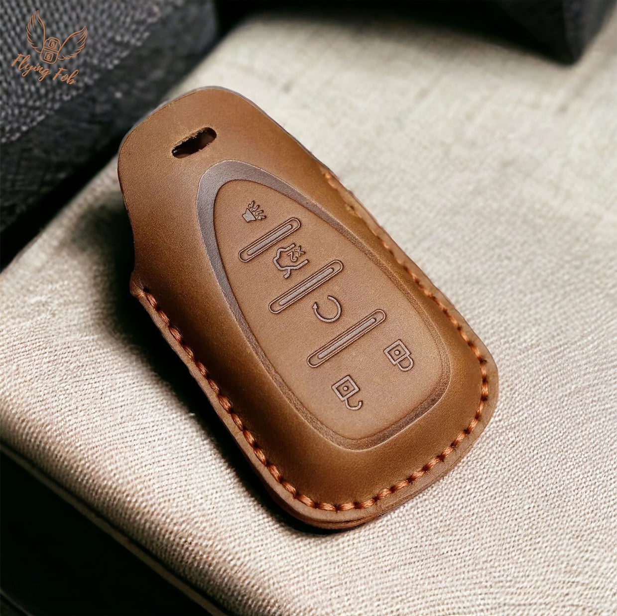 Handmade Genuine Leather Car Key Fob Case Cover Shell for CHEVROLET CHEVY Aveo Blazer Camaro Captiva Cruze Equinox Lova Malibu Sonic Hatchback Spark EV Trailblazer Traverse Trax Volt