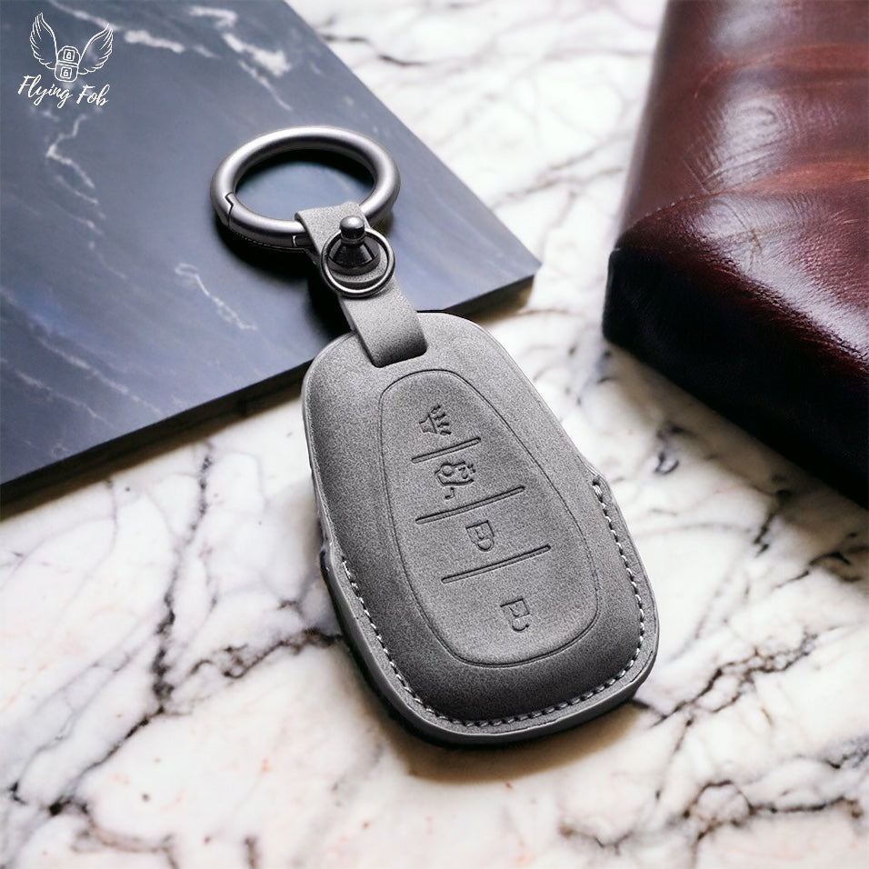 Premium Leather Car Key Fob Case Cover Shell for CHEVROLET CHEVY Aveo Blazer Camaro Captiva Cruze Equinox Lova Malibu Sonic Hatchback Spark EV Trailblazer Traverse Trax Volt