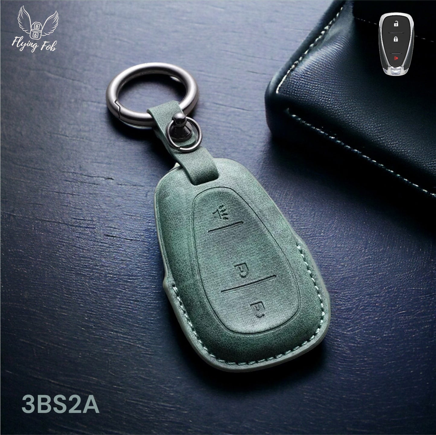 Premium Leather Car Key Fob Case Cover Shell for CHEVROLET CHEVY Aveo Blazer Camaro Captiva Cruze Equinox Lova Malibu Sonic Hatchback Spark EV Trailblazer Traverse Trax Volt