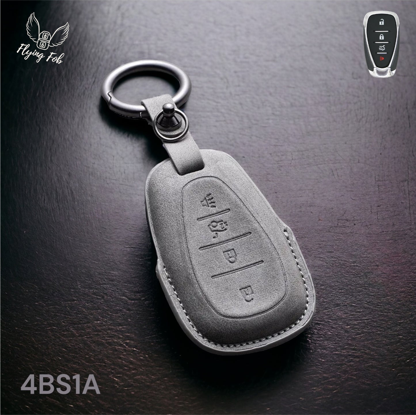 Premium Leather Car Key Fob Case Cover Shell for CHEVROLET CHEVY Aveo Blazer Camaro Captiva Cruze Equinox Lova Malibu Sonic Hatchback Spark EV Trailblazer Traverse Trax Volt
