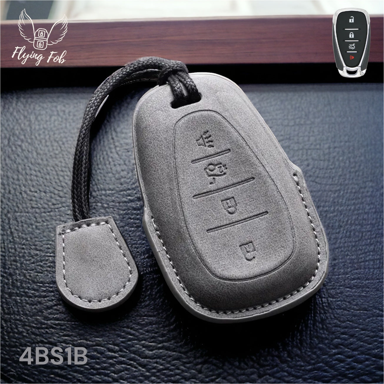 Premium Leather Car Key Fob Case Cover Shell for CHEVROLET CHEVY Aveo Blazer Camaro Captiva Cruze Equinox Lova Malibu Sonic Hatchback Spark EV Trailblazer Traverse Trax Volt