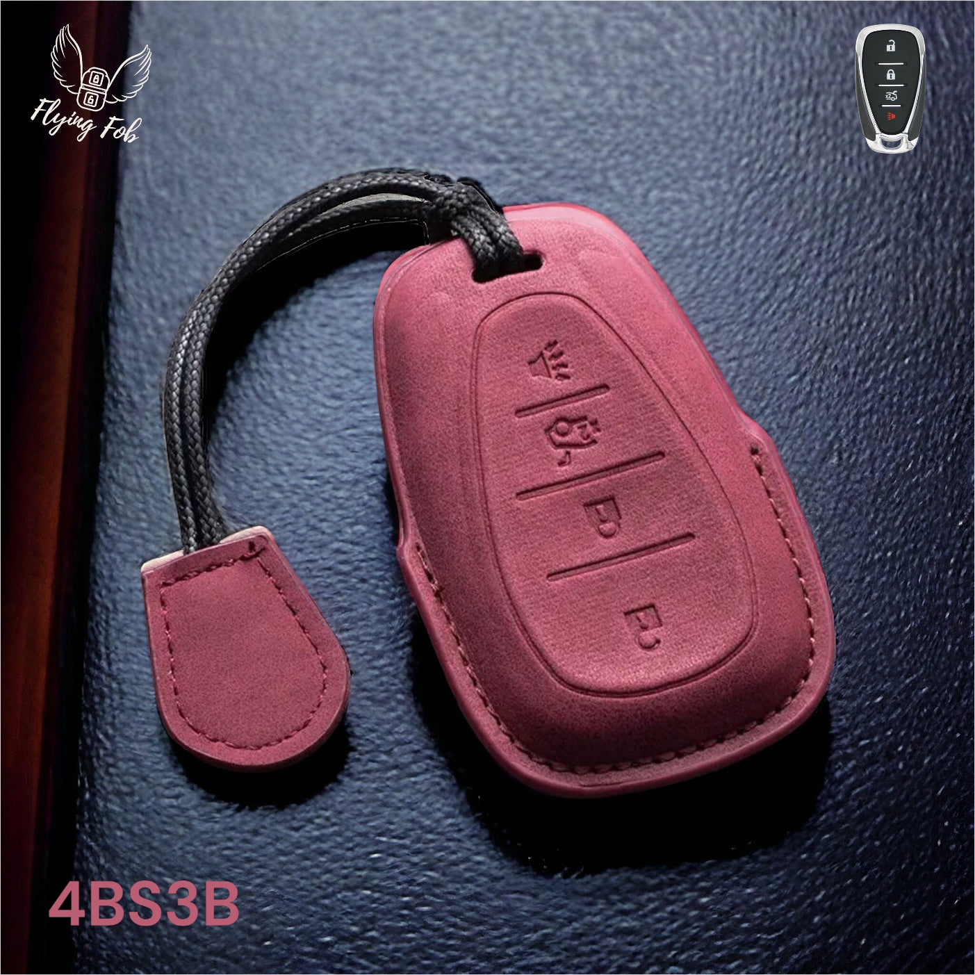 Premium Leather Car Key Fob Case Cover Shell for CHEVROLET CHEVY Aveo Blazer Camaro Captiva Cruze Equinox Lova Malibu Sonic Hatchback Spark EV Trailblazer Traverse Trax Volt