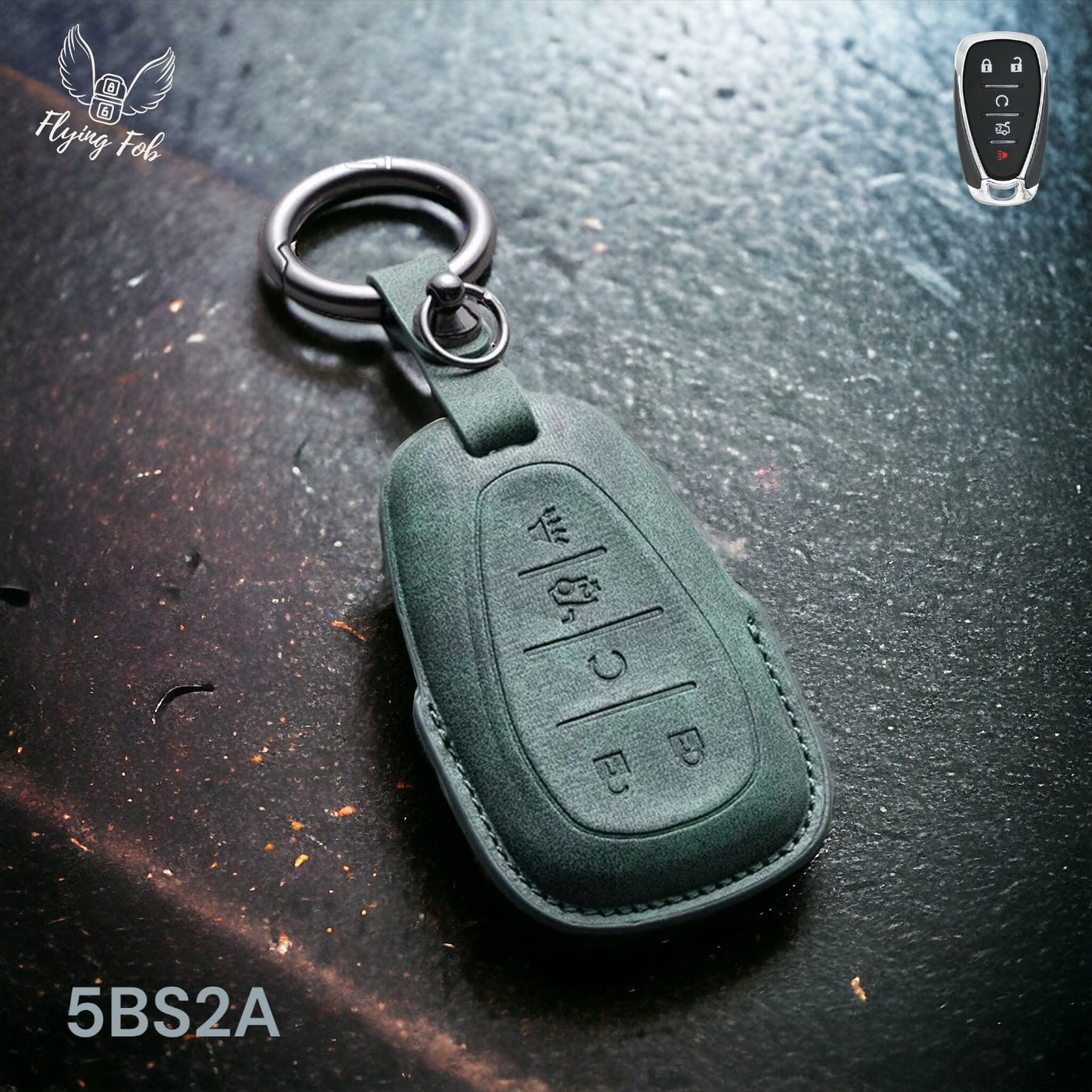 Premium Leather Car Key Fob Case Cover Shell for CHEVROLET CHEVY Aveo Blazer Camaro Captiva Cruze Equinox Lova Malibu Sonic Hatchback Spark EV Trailblazer Traverse Trax Volt