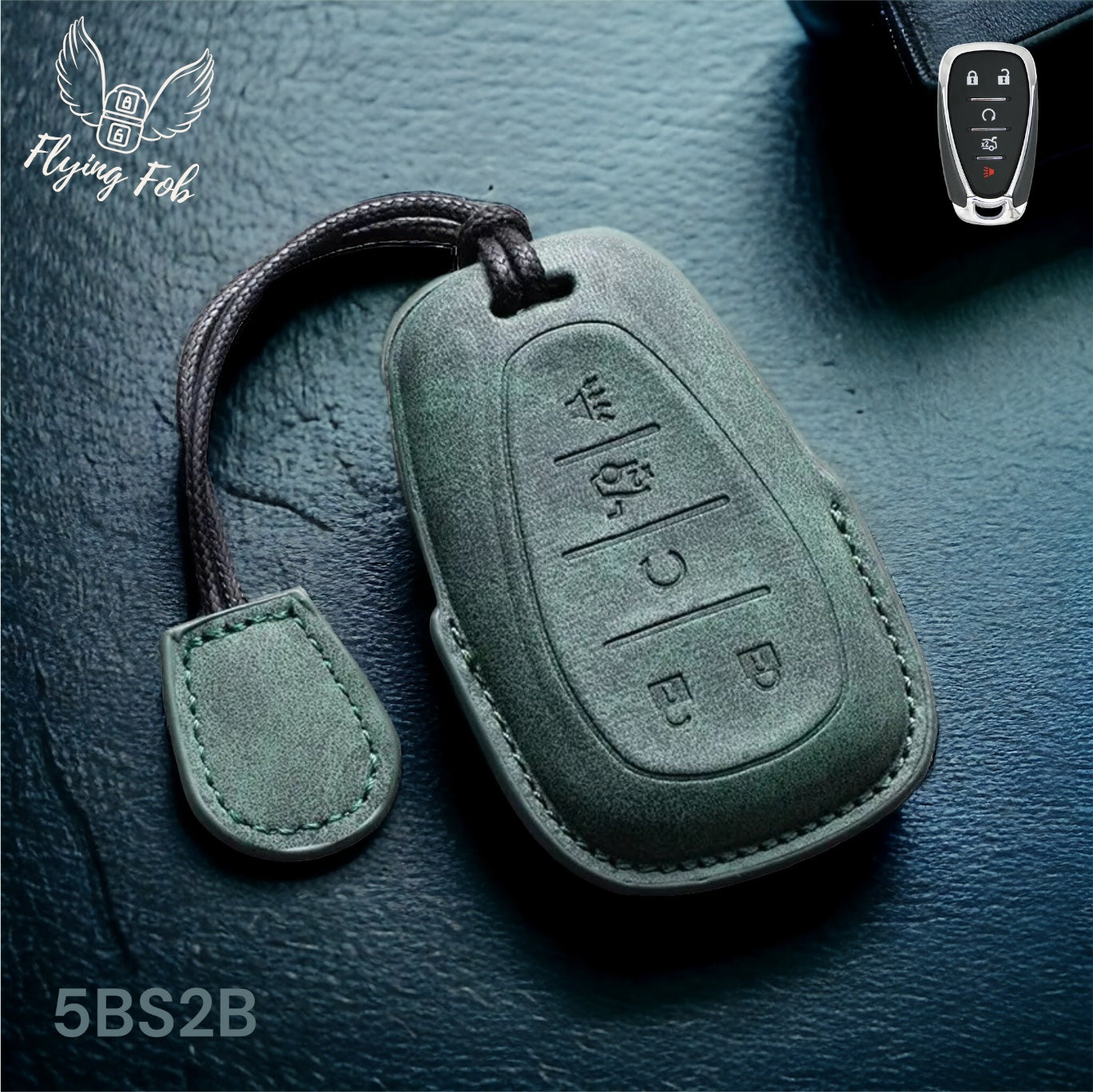 Premium Leather Car Key Fob Case Cover Shell for CHEVROLET CHEVY Aveo Blazer Camaro Captiva Cruze Equinox Lova Malibu Sonic Hatchback Spark EV Trailblazer Traverse Trax Volt
