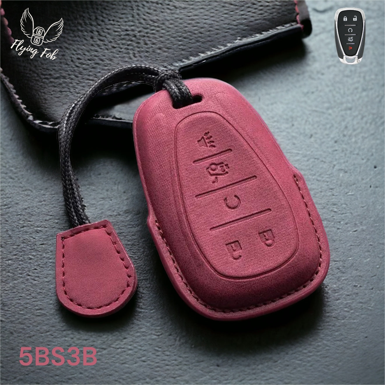 Premium Leather Car Key Fob Case Cover Shell for CHEVROLET CHEVY Aveo Blazer Camaro Captiva Cruze Equinox Lova Malibu Sonic Hatchback Spark EV Trailblazer Traverse Trax Volt