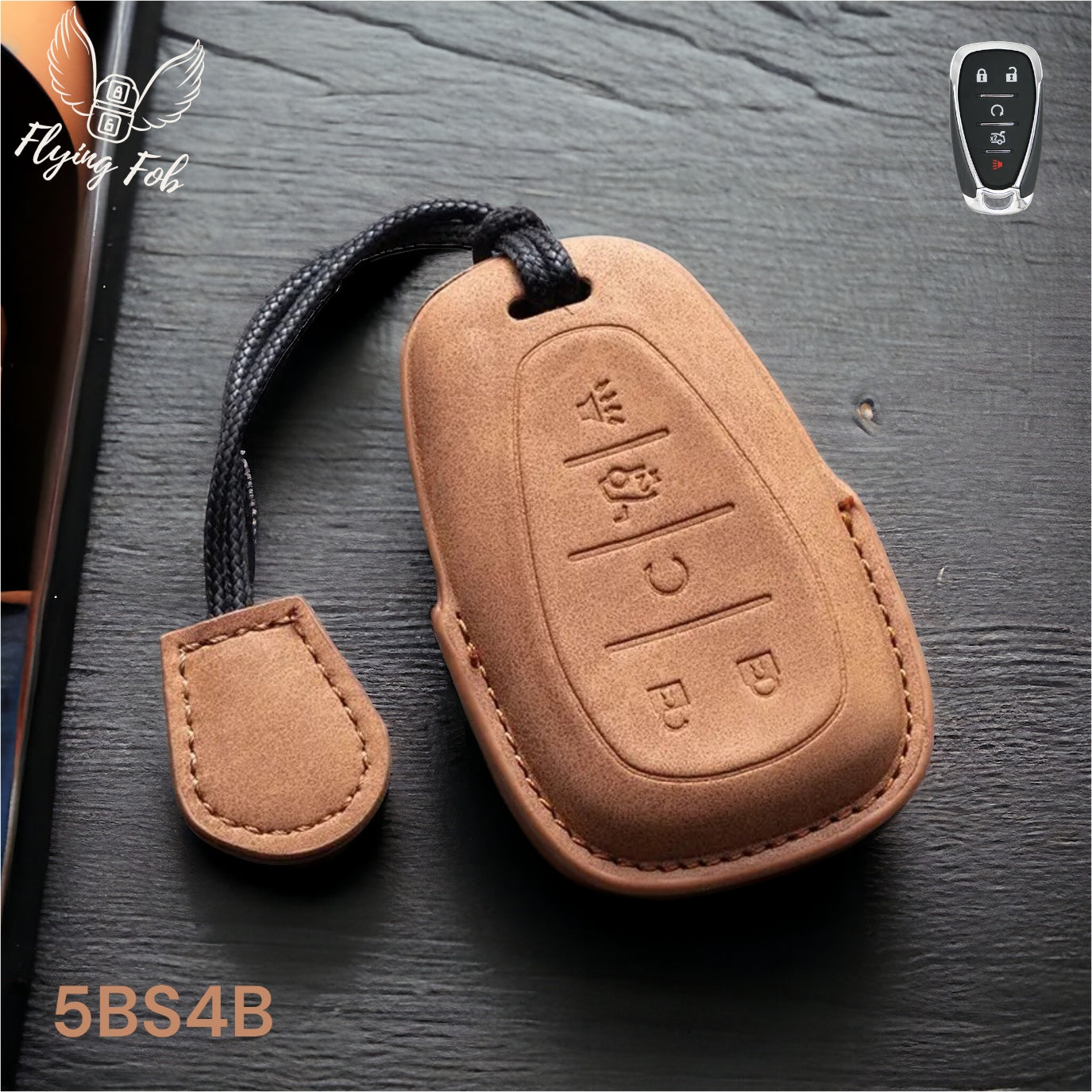 Premium Leather Car Key Fob Case Cover Shell for CHEVROLET CHEVY Aveo Blazer Camaro Captiva Cruze Equinox Lova Malibu Sonic Hatchback Spark EV Trailblazer Traverse Trax Volt