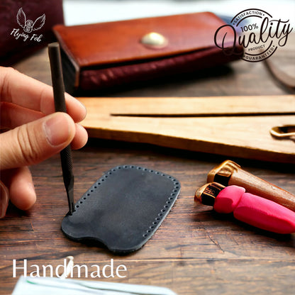 Handmade Genuine Leather Car Key Fob Case Cover Shell for FORD Eco-Sport Edge Expedition Explorer Fusion F-150 F-250 F-350 Mustang Ranger for LINCOLN MKC MKX MKZ