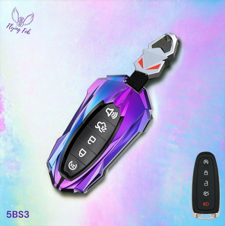 Car Key Fob Case Cover Shell for FORD C-MAX Edge Escape Expedition Explorer Flex Focus Taurus 5B for LINCOLN MKS MKT MKX Navigator 5B