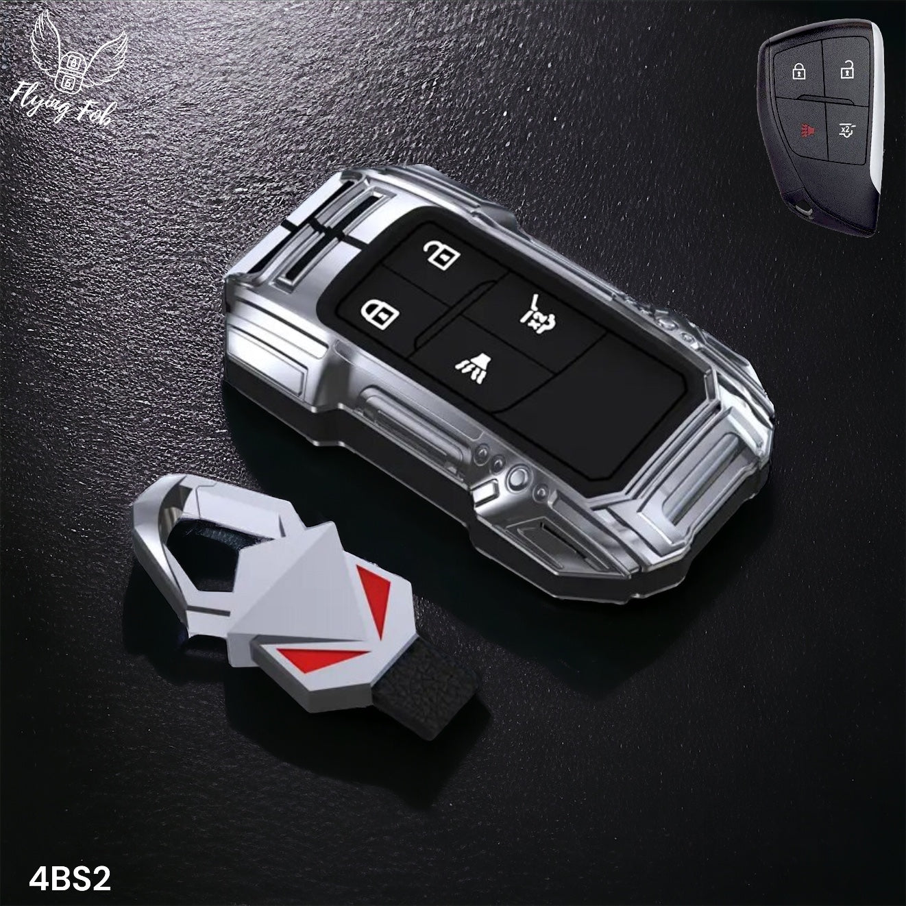 Car Key Fob Case Cover Shell for CHEVROLET Silverado Suburban Tahoe for GMC Yukon for BUICK Envision