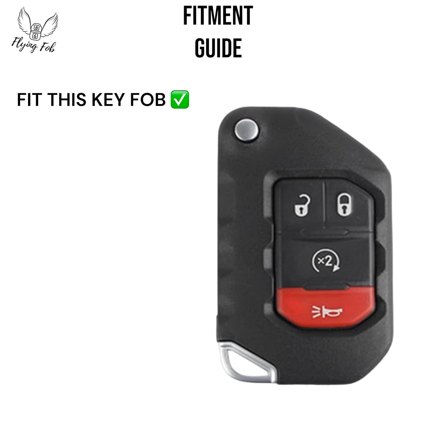 Handmade Genuine Leather Car Key Fob Case Cover Shell for JEEP Gladiator Wrangler