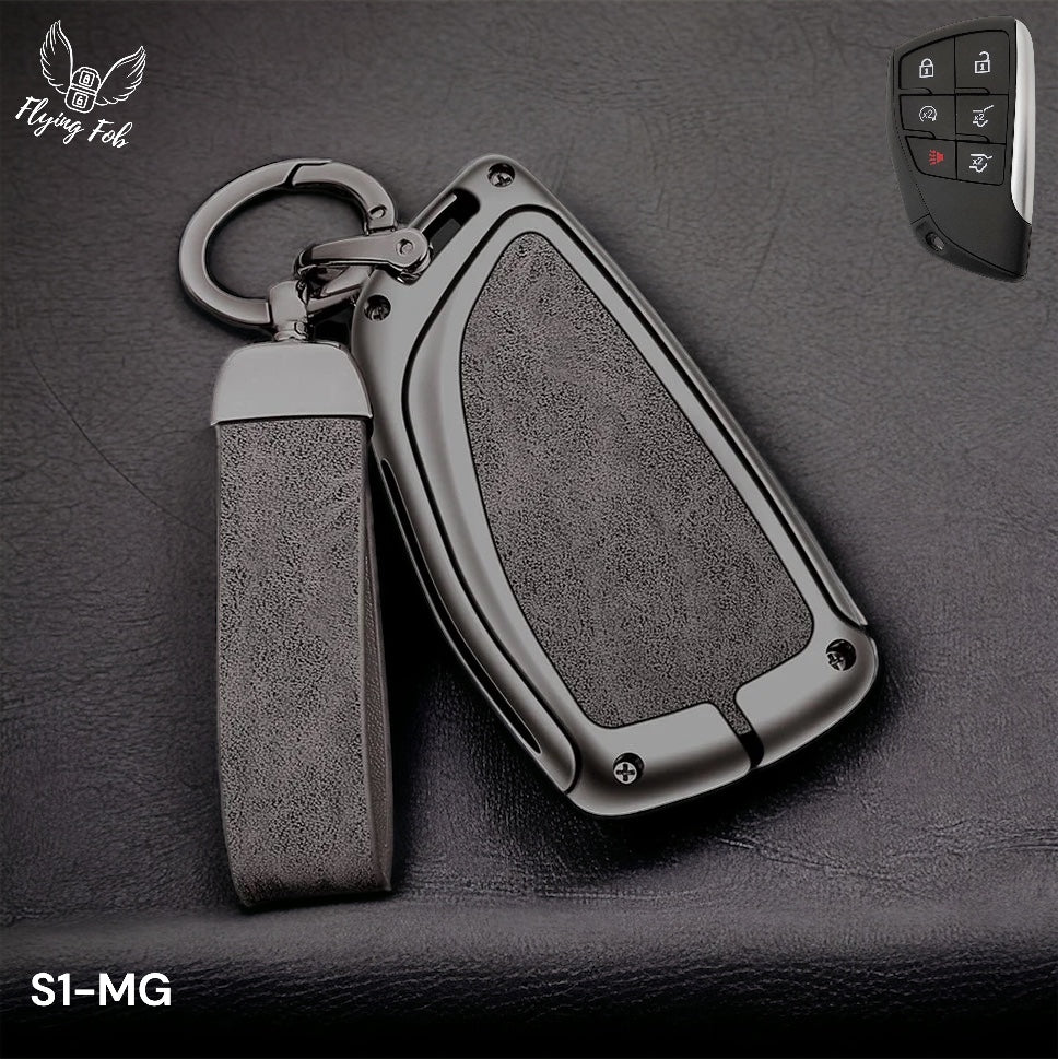 Luxury Car Key Fob Case Cover Shell for CHEVROLET Silverado Suburban Tahoe for GMC Yukon for BUICK Envision