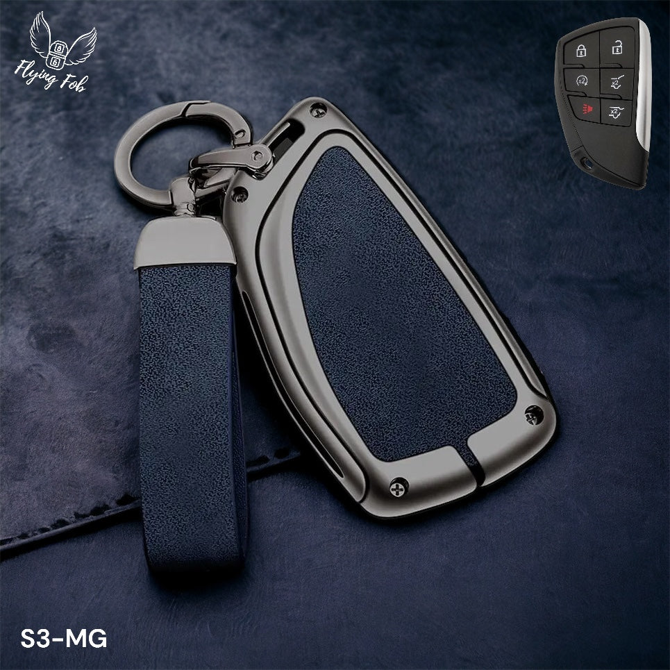 Luxury Car Key Fob Case Cover Shell for CHEVROLET Silverado Suburban Tahoe for GMC Yukon for BUICK Envision