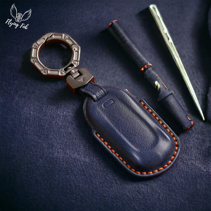 Handmade Genuine Leather Key Fob Case Cover for BUICK Enclave Encore Envision Envista LaCrosse Regal
