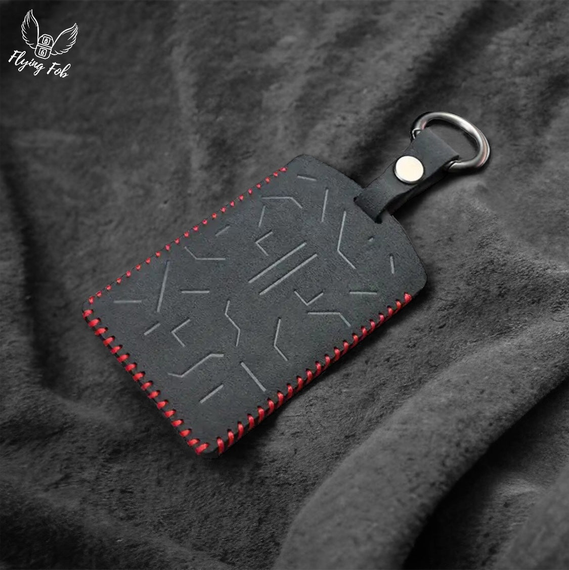 Suede Car Key Card Cover Case for TESLA Model 3 Model S Model Y Model X