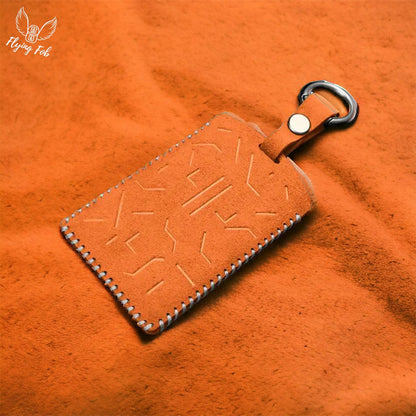 Suede Car Key Card Cover Case for TESLA Model 3 Model S Model Y Model X