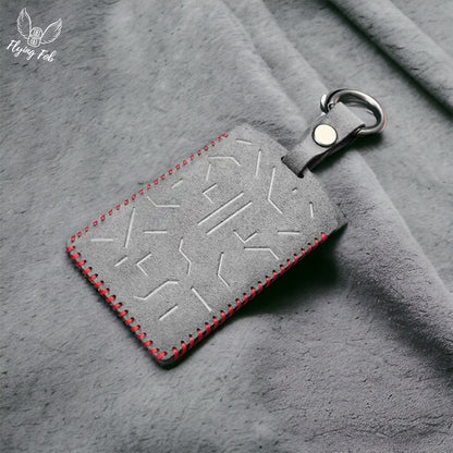 Suede Car Key Card Cover Case for TESLA Model 3 Model S Model Y Model X