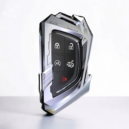 Premium Car Key Fob Case Cover Shell for CADILLAC CT4 CT5 Escalade LYRIQ for CHEVROLET CORVETTE 1LT 2LT 3LT C8 Stingray