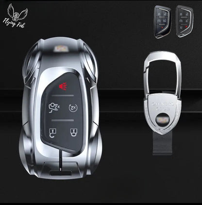 Premium Car Key Fob Case Cover Shell for CADILLAC CT4 CT5 Escalade LYRIQ
