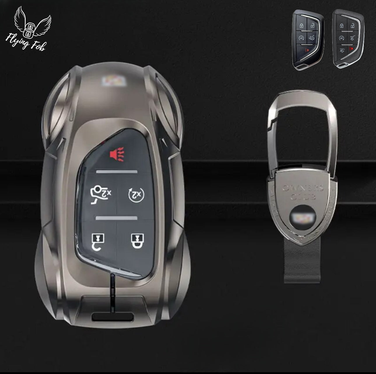 Premium Car Key Fob Case Cover Shell for CADILLAC CT4 CT5 Escalade LYRIQ