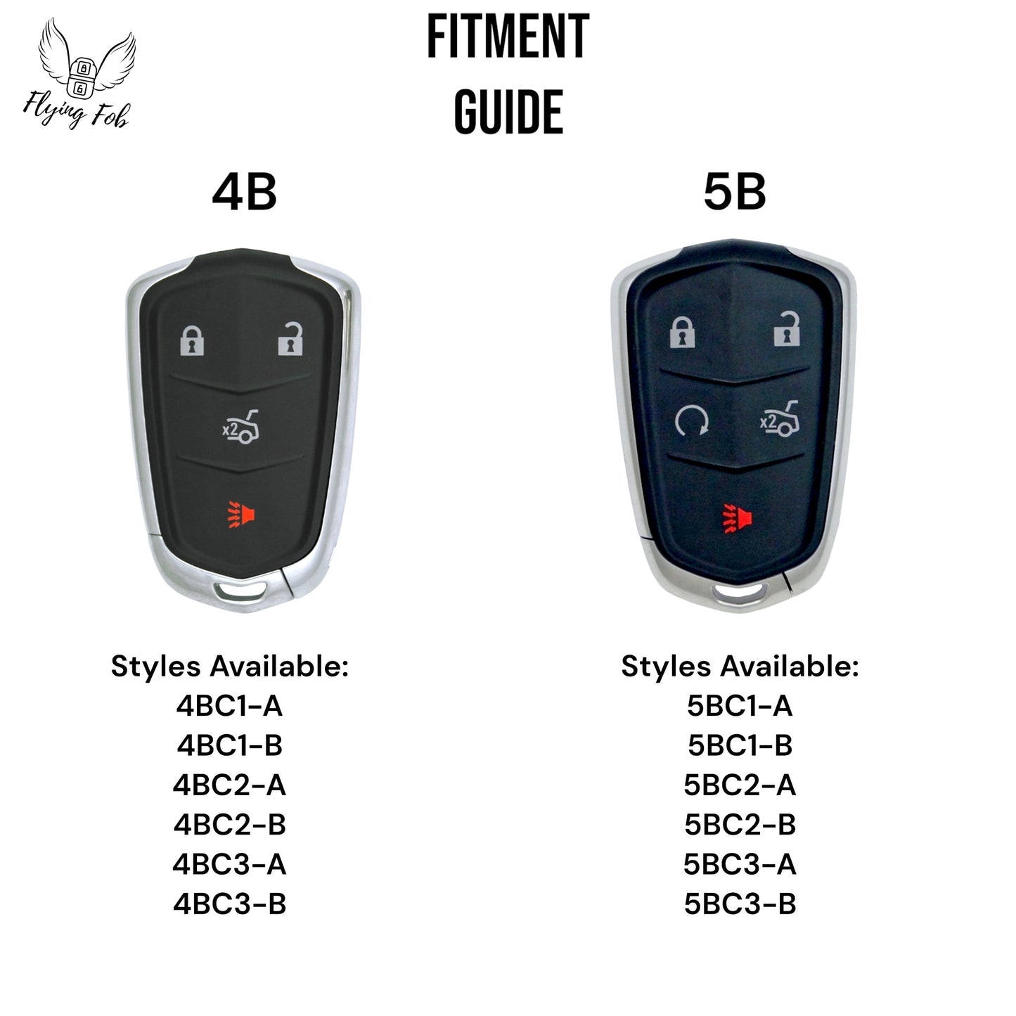 Premium Genuine Leather Car Key Fob Case Cover Shell for CADILLAC ATS CTS CT6 Escalade SRX XTS XT4 XT5 XT6